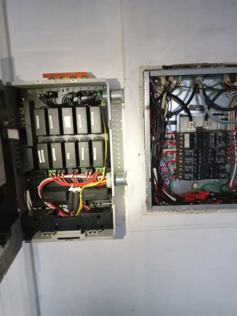 Electrical panel upgrade completed for Security Camera Wiring in Novato